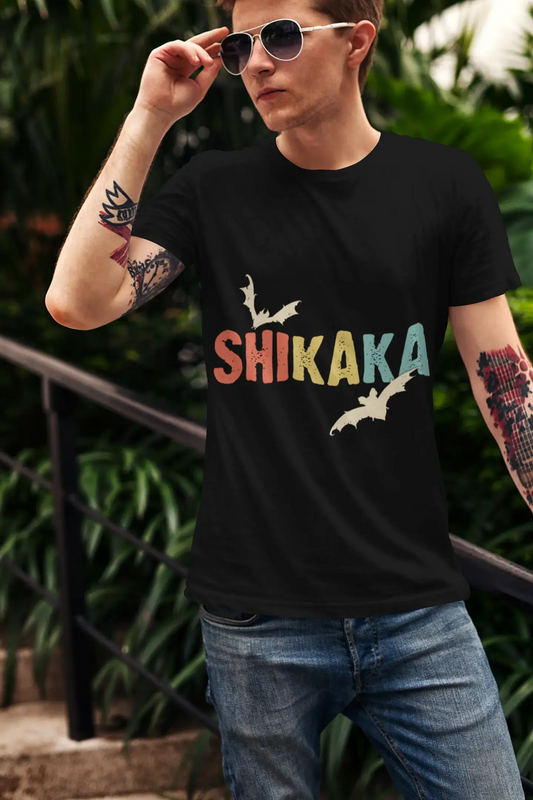 ULTRABASIC Men's Vintage T-Shirt Shikaka - Albino Bat - Retro Movie Tee Shirt
