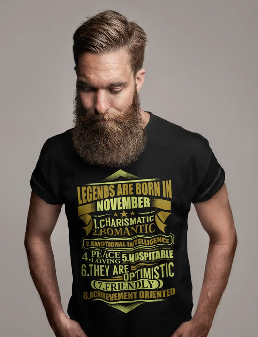 ULTRABASIC Men's T-Shirt Legends are Born in November - Funny Birthday Gift Tee Shirt