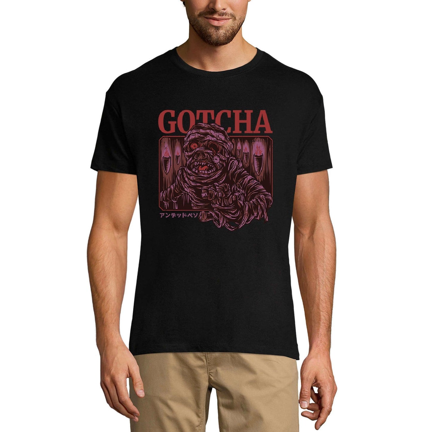 ULTRABASIC Men's Novelty T-Shirt Gotcha - Scary Zombie Tee Shirt