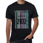 2032 Vintage Since 2032 Mens T-Shirt Black Birthday Gift 00502 - Black / X-Small - Casual