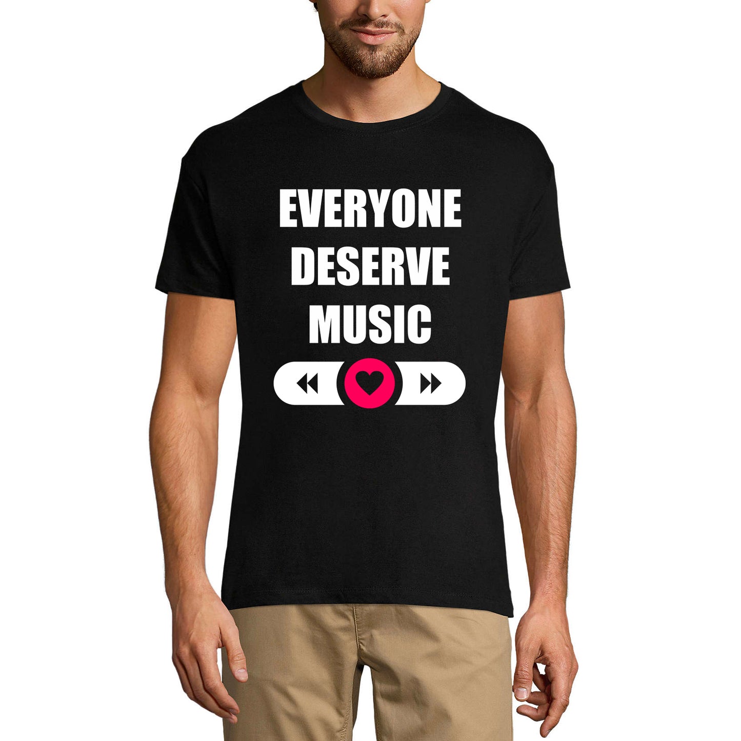 ULTRABASIC Men's Graphic T-Shirt Everyone Deserve Music - Play Song Shirt