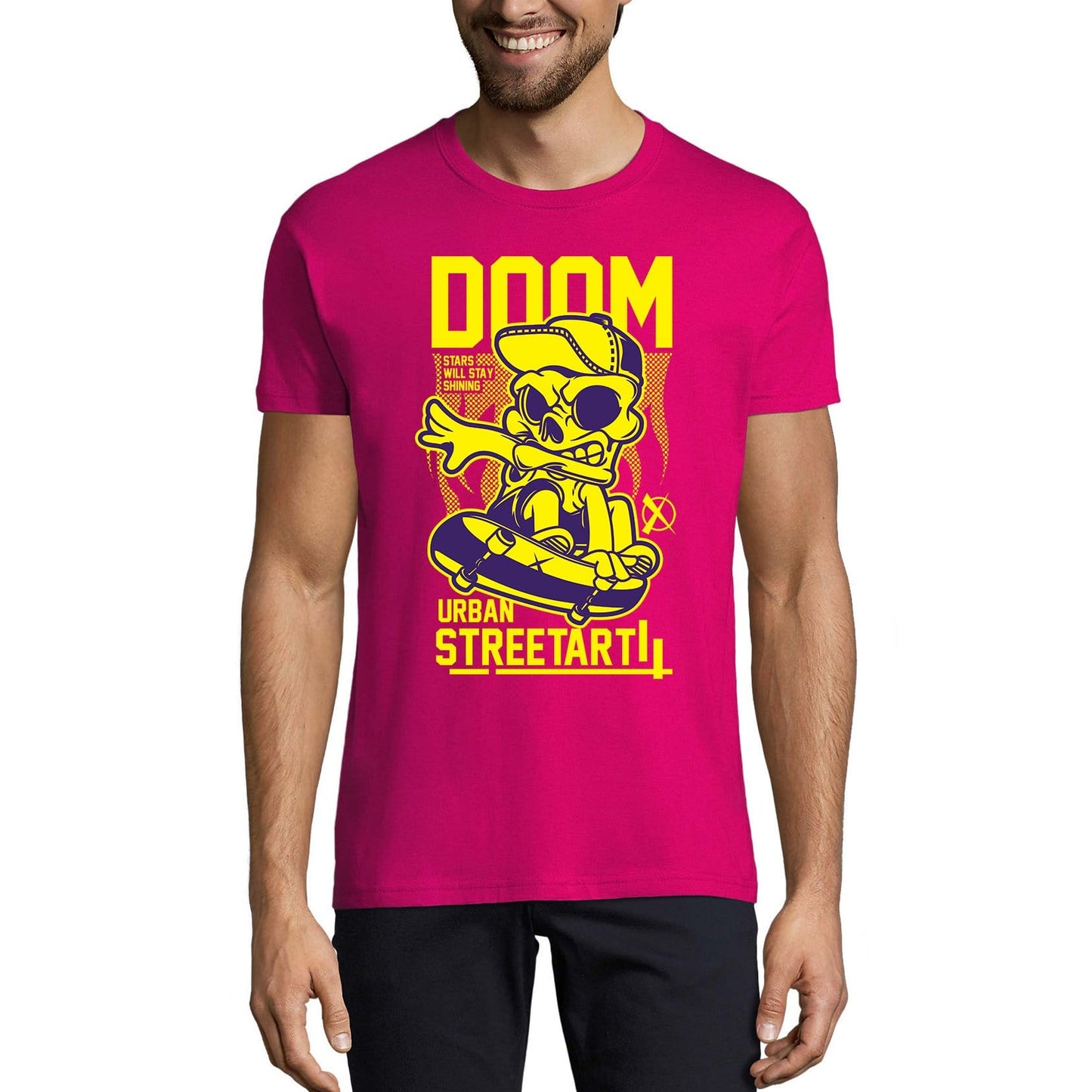 ULTRABASIC Men's Novelty T-Shirt Doom Urban Streetart - Funny Tee Shirt