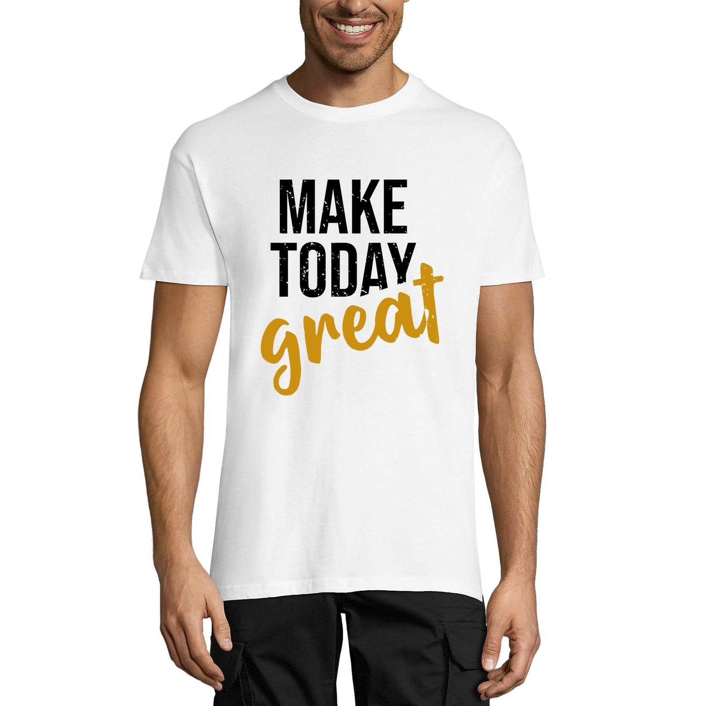 ULTRABASIC Graphic Men's T-Shirt Make Today Great - Summer Shirt - Good Vibes