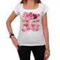 36 Belluno City With Number Womens Short Sleeve Round White T-Shirt 00008 - Casual