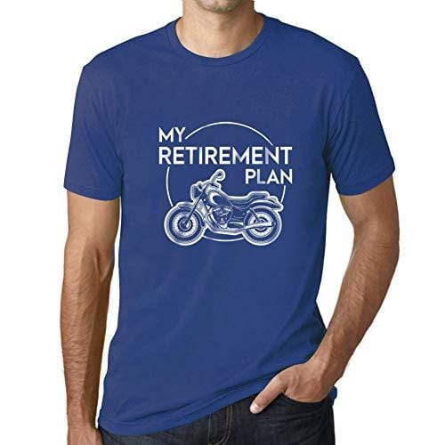 Ultrabasic - Homme T-Shirt Graphique Retirement Plan Imprimé Lettres Noël Cadeau Royal