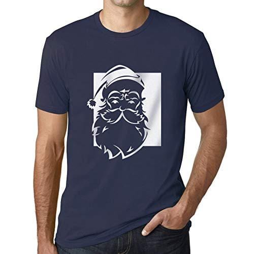 Ultrabasic - Graphique Homme Santa Funny T-Shirt Cadeau Imprimé Tée-Shirt French Marine