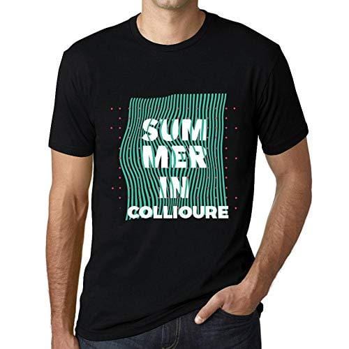 Ultrabasic - Homme Graphique Summer in COLLIOURE Noir Profond