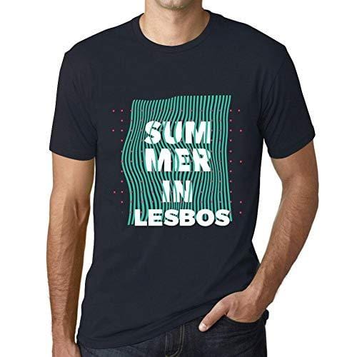 Ultrabasic - Homme Graphique Summer in Lesbos Marine