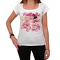 45 Huntsville City With Number Womens Short Sleeve Round White T-Shirt 00008 - White / Xs - Casual