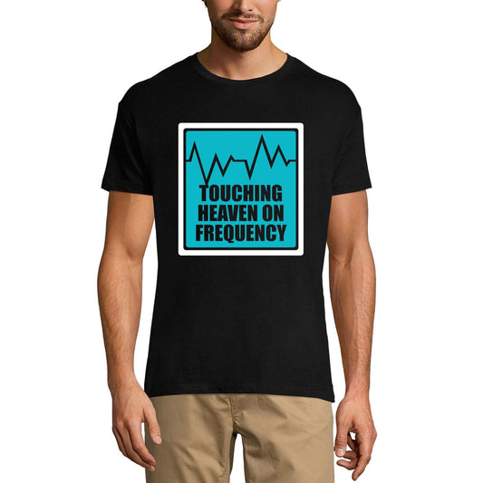 ULTRABASIC Men's Music T-Shirt Touching Heaven on Frequency - Shirt for Musician