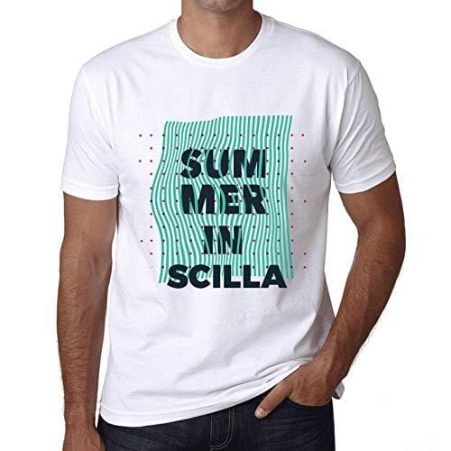Ultrabasic - Homme Graphique Summer in SCILLA Blanc