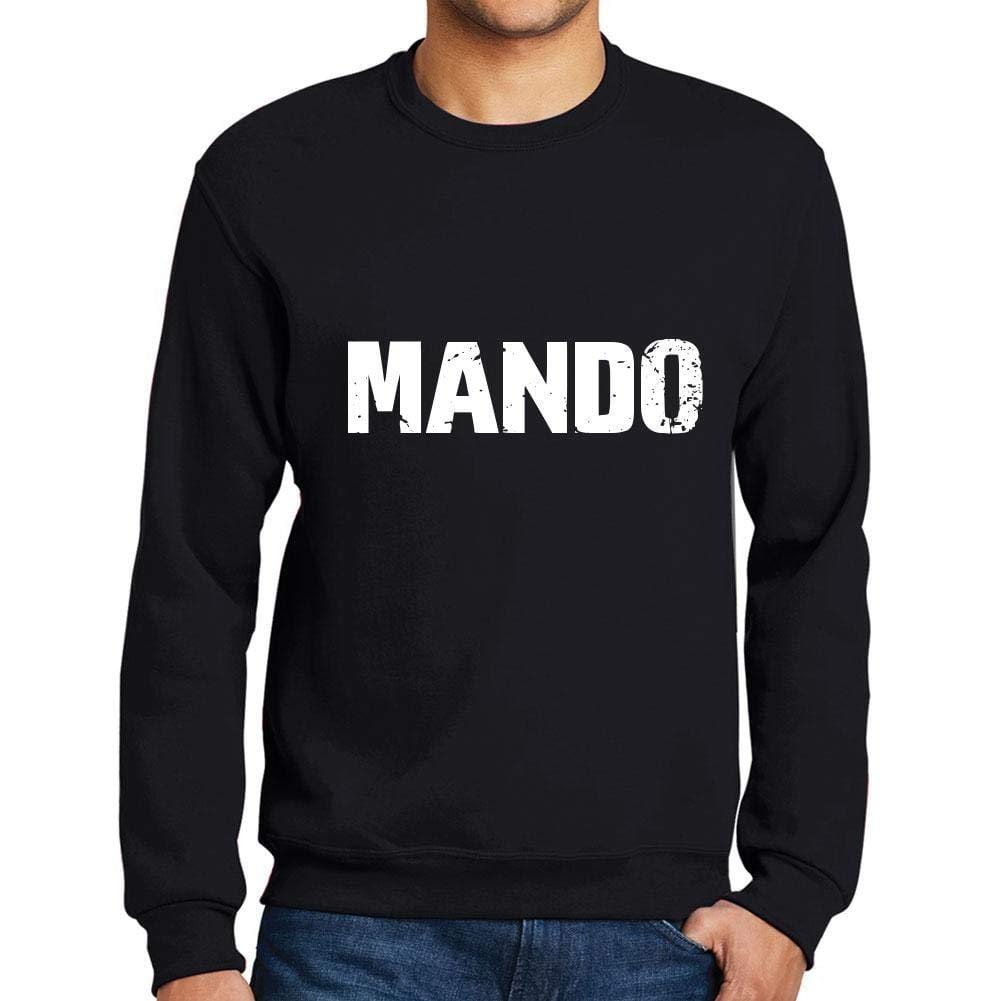 Ultrabasic Homme Imprimé Graphique Sweat-Shirt Popular Words Mando Noir Profond