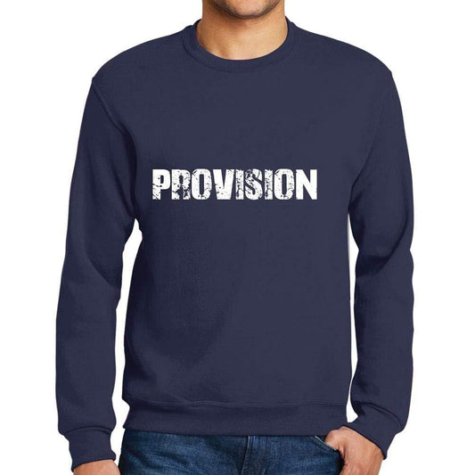 Ultrabasic Homme Imprimé Graphique Sweat-Shirt Popular Words Provision French Marine