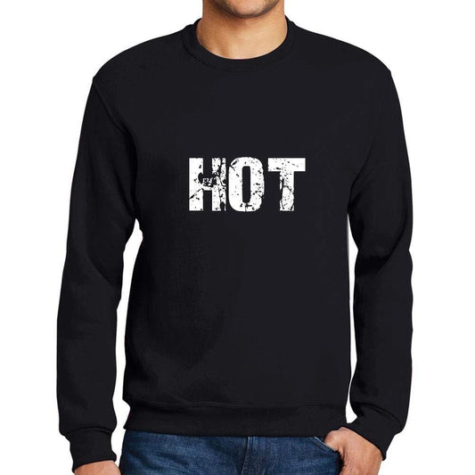 Ultrabasic Homme Imprimé Graphique Sweat-Shirt Popular Words Hot Noir Profond