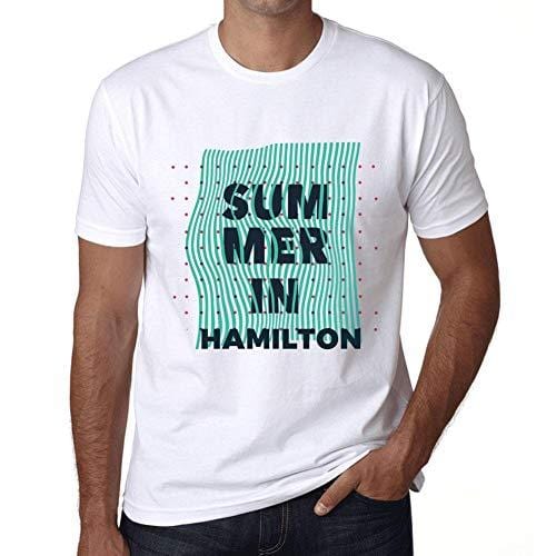 Ultrabasic - Homme Graphique Summer in Hamilton Blanc