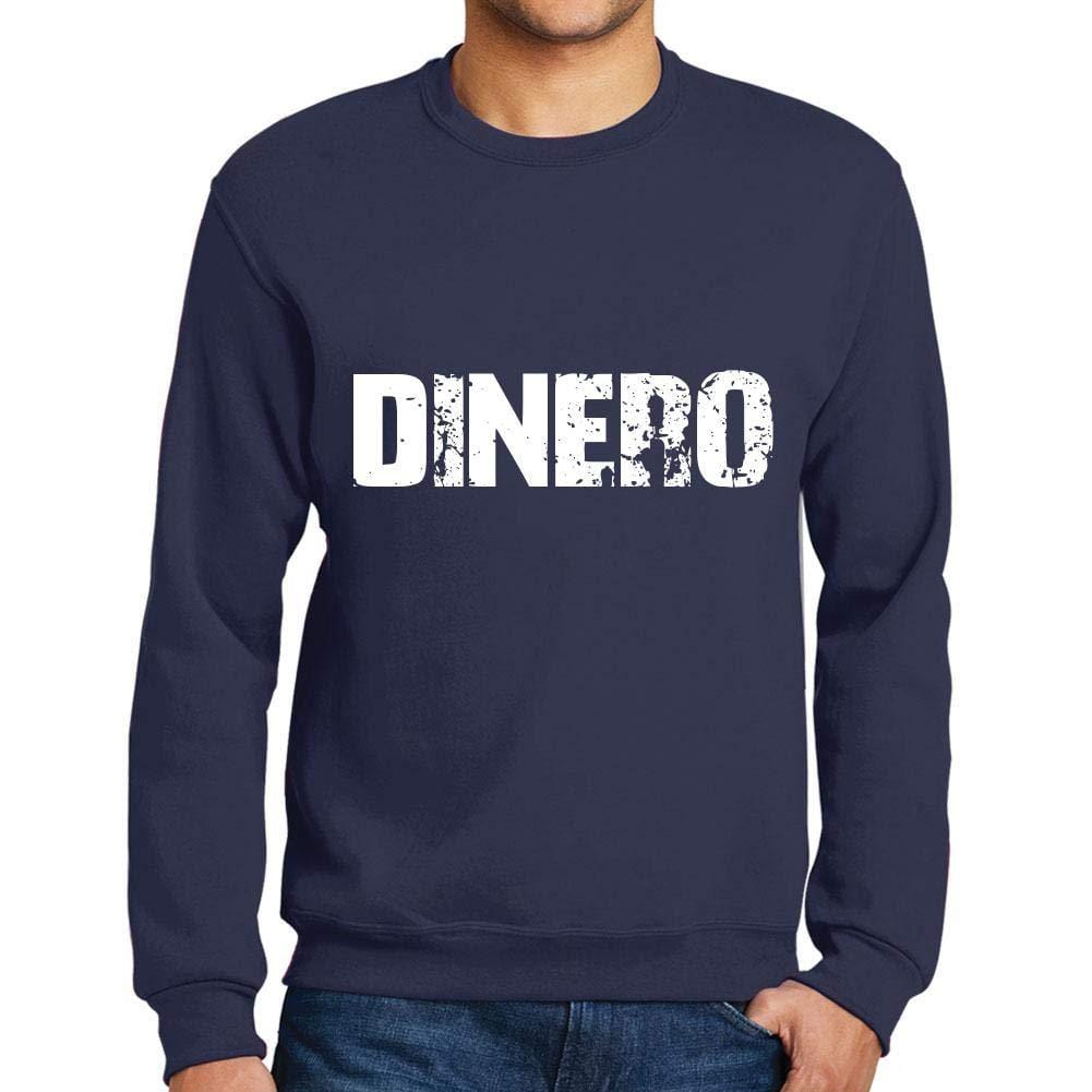 Ultrabasic Homme Imprimé Graphique Sweat-Shirt Popular Words Dinero French Marine