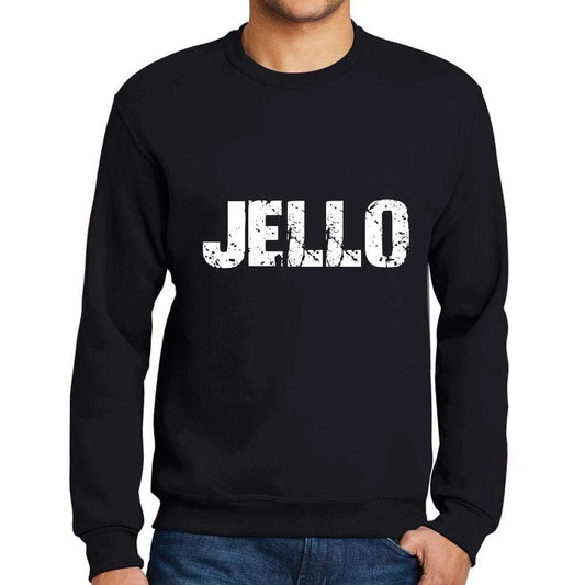 Ultrabasic Homme Imprimé Graphique Sweat-Shirt Popular Words Jello Noir Profond