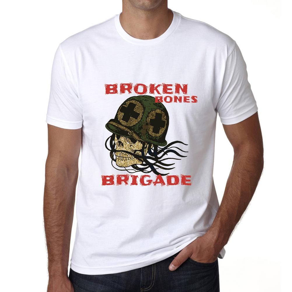 ULTRABASIC Men's Graphic T-Shirt Broken Bones Brigade Shirt - Military Skull Tee gemini bicycle skull shirt beast bear sayings motivational quote horror football arizona music american flag tee broken bones race bonzai miner abraham lincoln anatomical trump 2020 astrology capricorn funny novelty halloween scary hell men badass