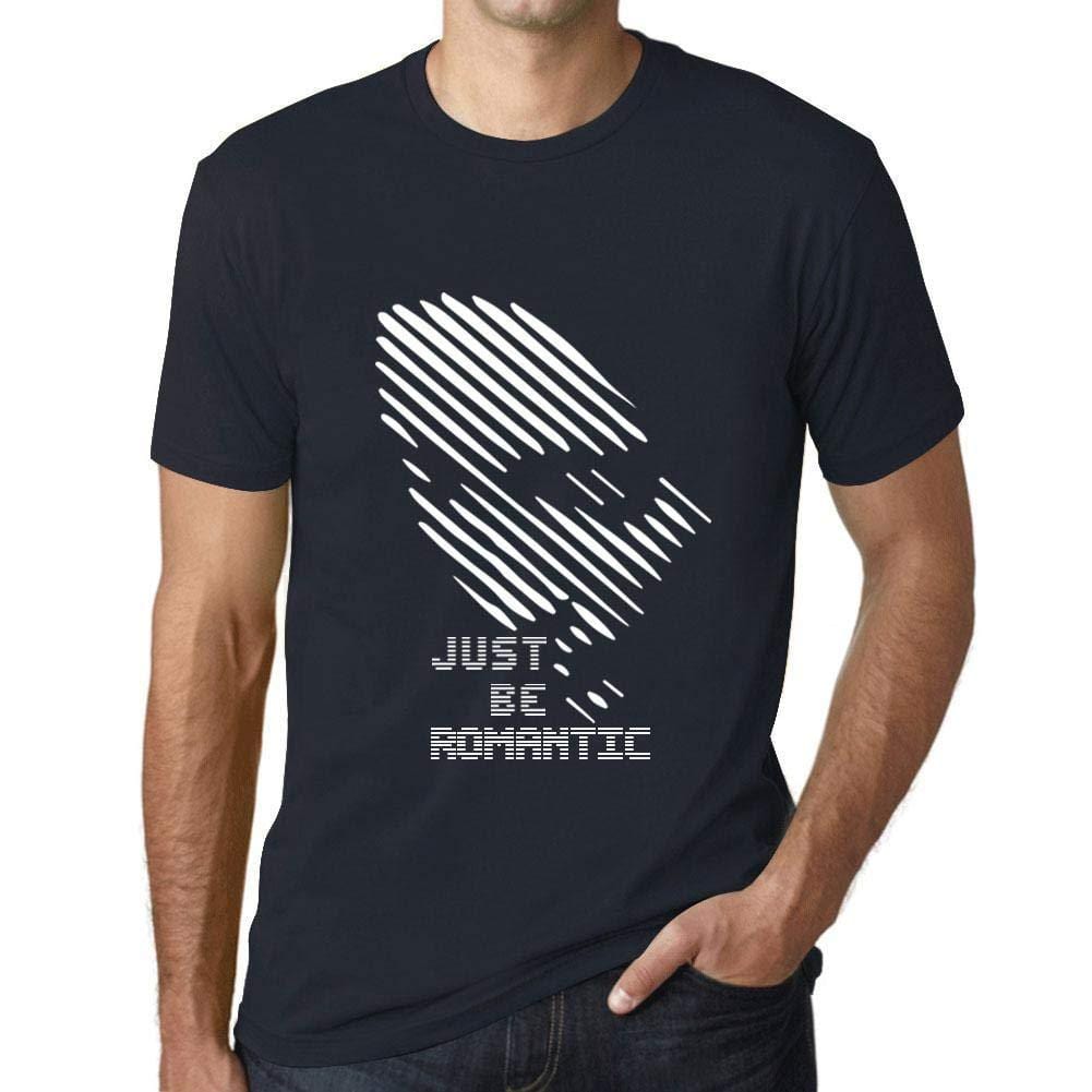 Ultrabasic - Homme T-Shirt Graphique Just be Romantic Marine