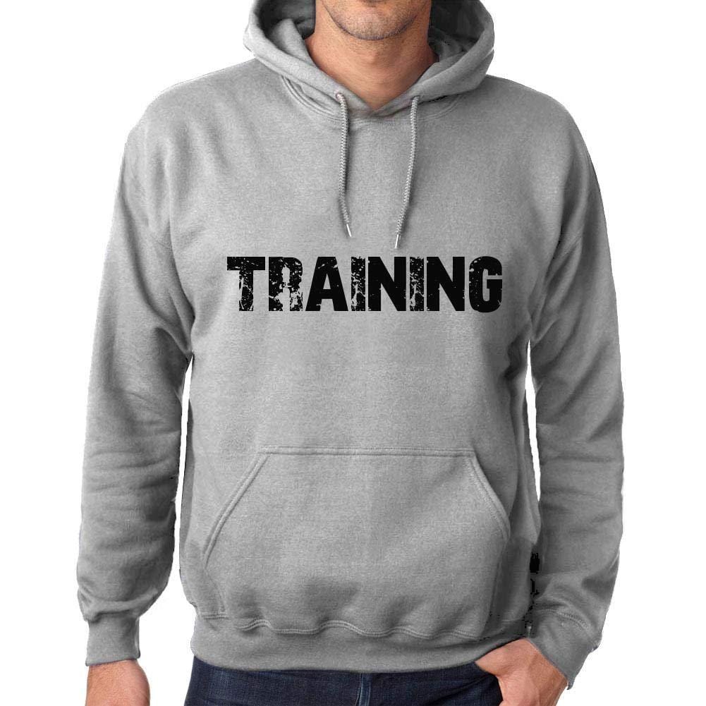 Ultrabasic Homme Femme Unisex Sweat à Capuche Hoodie Popular Words Training Gris Chiné