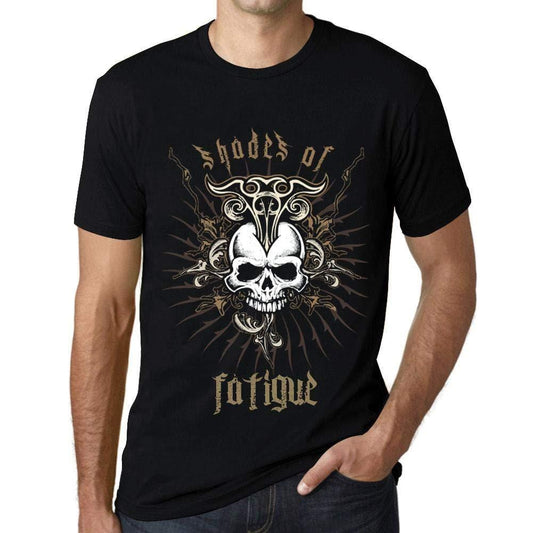 Ultrabasic - Homme T-Shirt Graphique Shades of Fatigue Noir Profond
