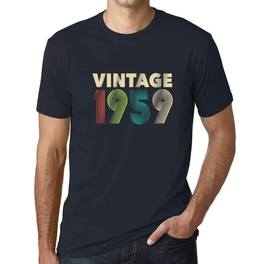 Ultrabasic - Homme T-Shirt Graphique Vintage 1959 Marine