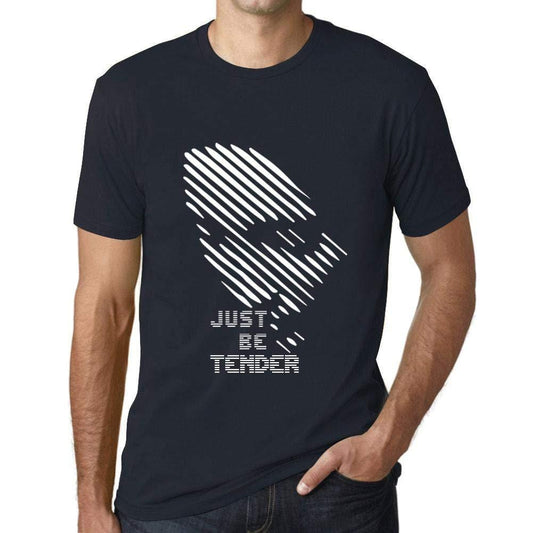 Ultrabasic - Homme T-Shirt Graphique Just be Tender Marine