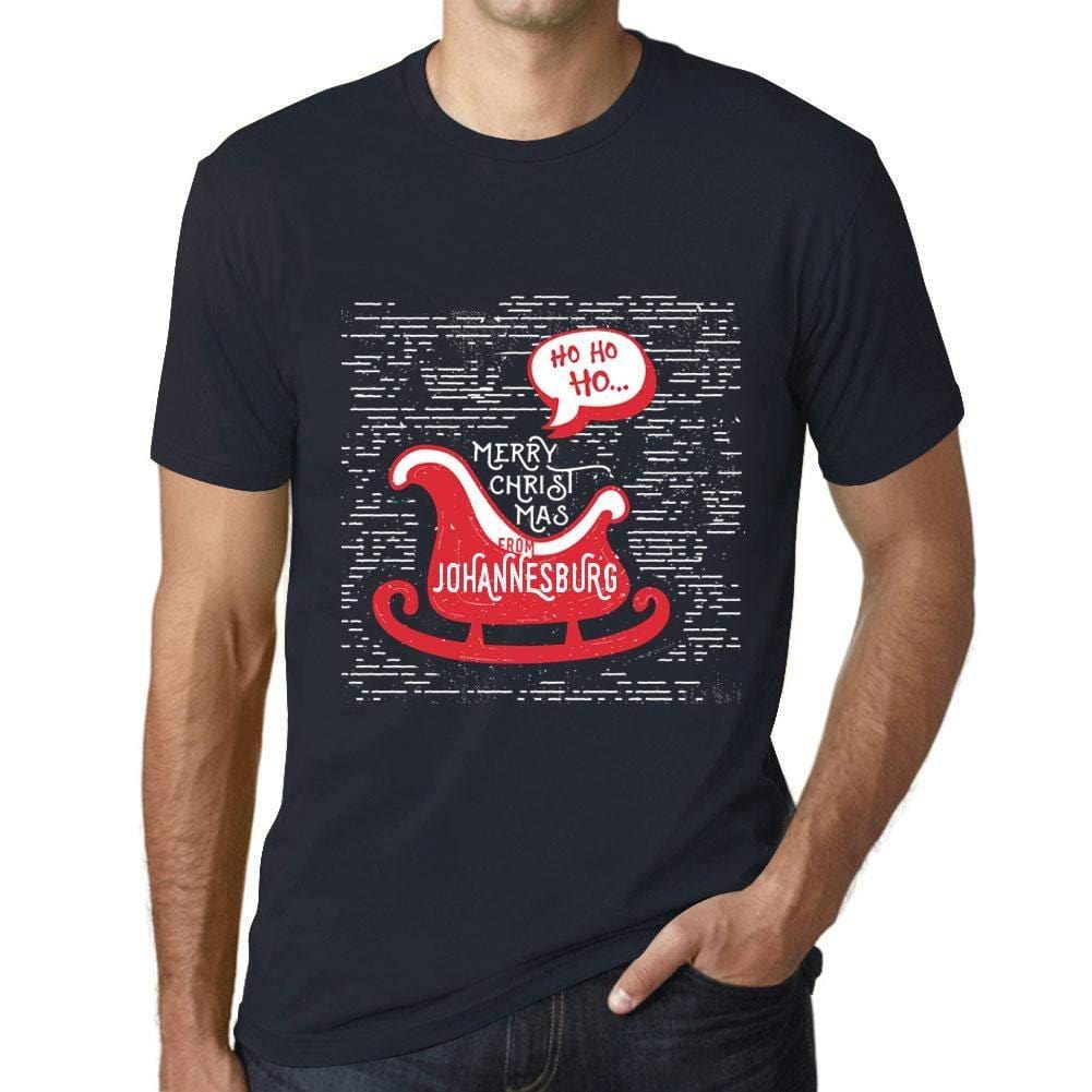 Ultrabasic Homme T-Shirt Graphique Merry Christmas from Johannesburg Marine