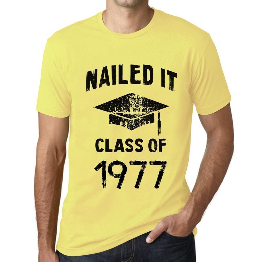 Homme T Shirt Graphique Imprimé Vintage Tee Nailed it Class of 1977