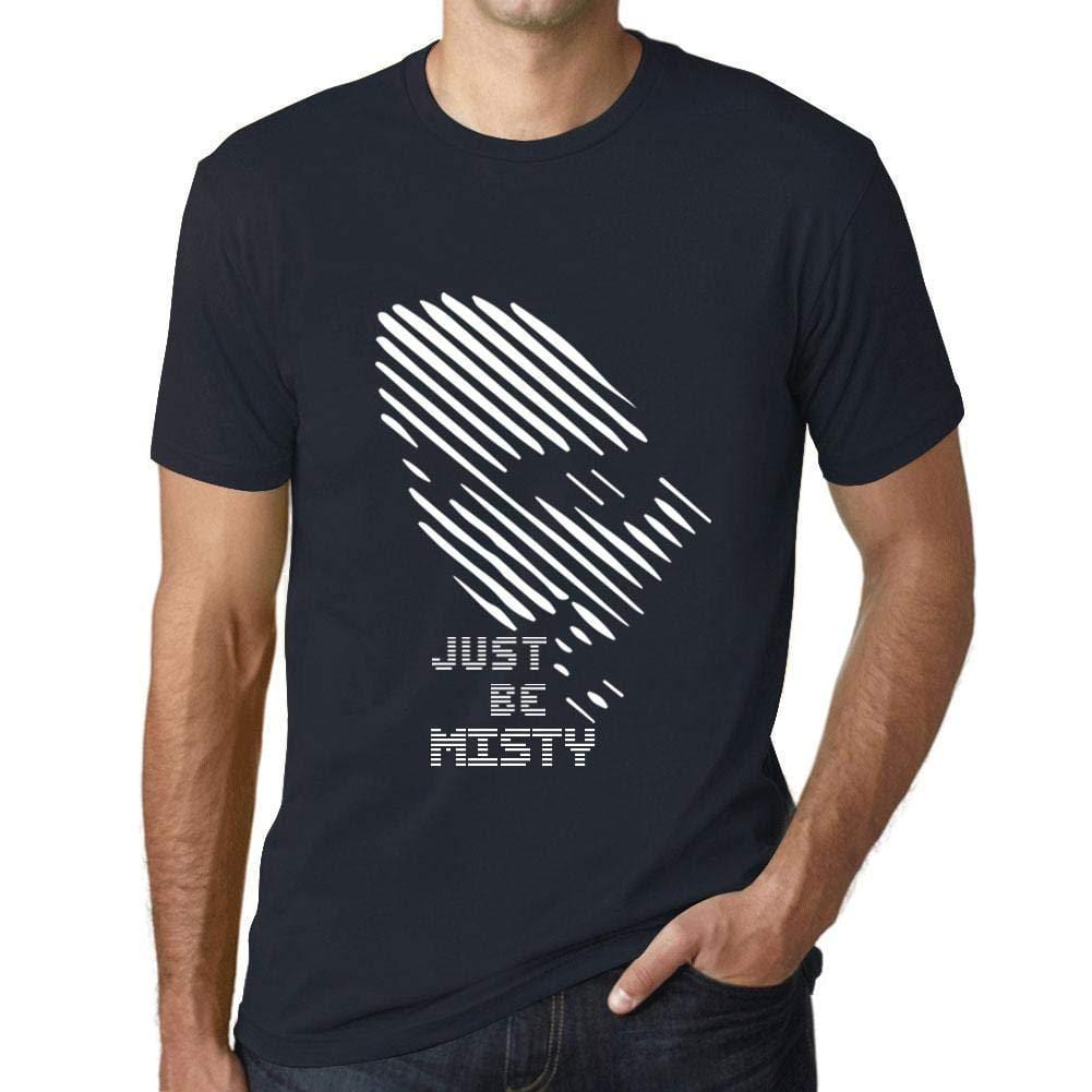 Ultrabasic - Homme T-Shirt Graphique Just be Misty Marine
