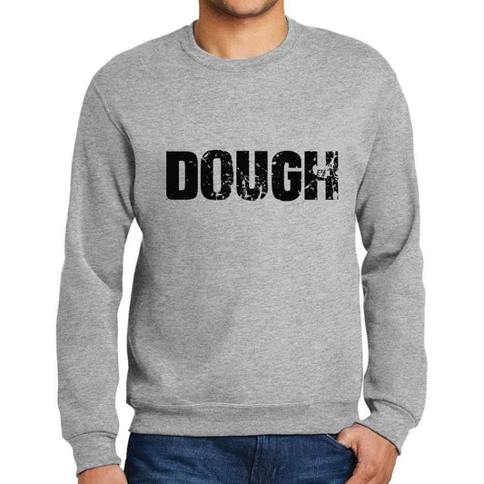 Ultrabasic Homme Imprimé Graphique Sweat-Shirt Popular Words Dough Gris Chiné