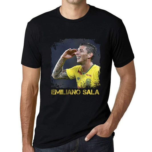 Men's Vintage Tee Shirt Graphic T Shirt Emiliano Sala 1 Deep Black