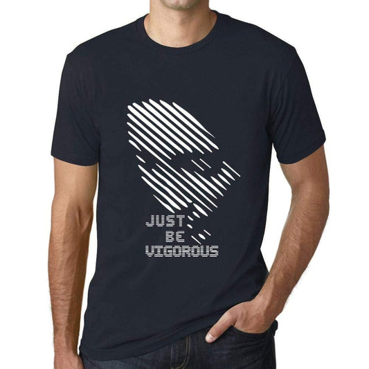 Ultrabasic - Homme T-Shirt Graphique Just be Vigorous Marine