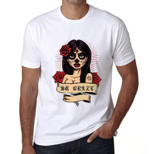 Ultrabasic - Homme T-Shirt Graphique Women Flower Tattoo BE Crazy