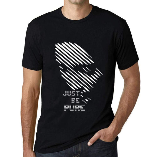 Ultrabasic - Homme T-Shirt Graphique Just be Pure Noir Profond
