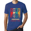 Men's Graphic T-Shirt Surf Summer Time ORISTANO Royal Blue