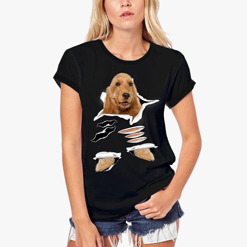 ULTRABASIC Women's Organic T-Shirt - English Cocker Spaniel - Funny Dog Shirt dog puppy girl gift cute pug funny Golden Retriever French Bulldog Chihuahua Dalmatian German Shepherd Chow Rottweiler Pomeranian Vizsla Organic Boston Terrier Yorkshire Terrier Beagle Pomchi Labradoodle Dachshund Mastiff Black Labrador Retriever