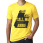 Abbie You Can Call Me Abbie Mens T Shirt Yellow Birthday Gift 00537 - Yellow / Xs - Casual