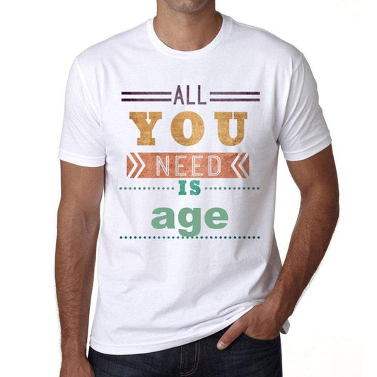 Age Mens Short Sleeve Round Neck T-Shirt 00025 - Casual