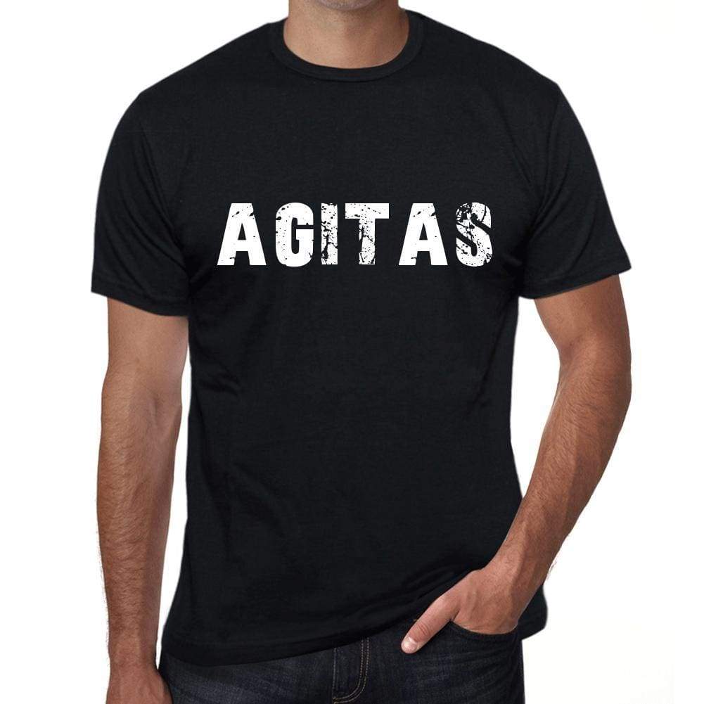 Agitas Mens Vintage T Shirt Black Birthday Gift 00554 - Black / Xs - Casual