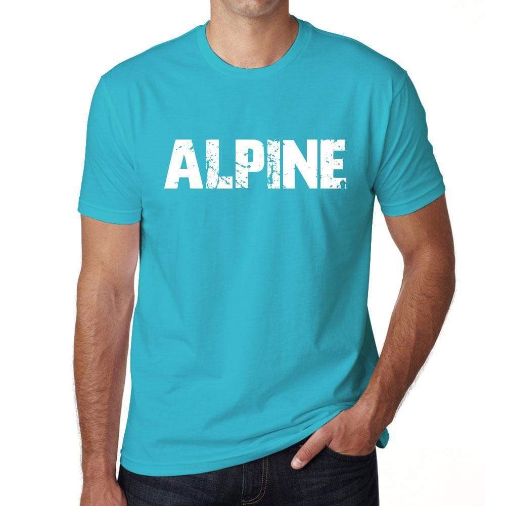 Alpine Mens Short Sleeve Round Neck T-Shirt 00020 - Blue / S - Casual