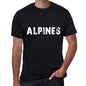 Alpines Mens Vintage T Shirt Black Birthday Gift 00555 - Black / Xs - Casual