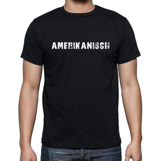 Amerikanisch Mens Short Sleeve Round Neck T-Shirt - Casual