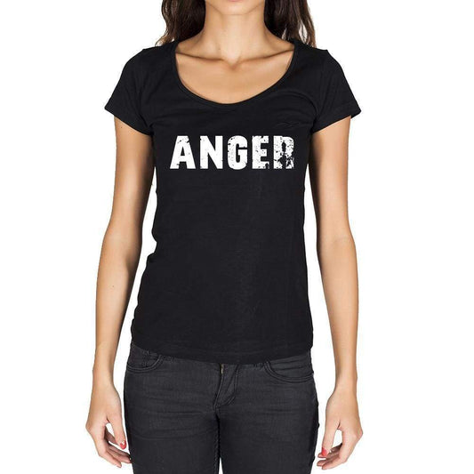 Anger German Cities Black Womens Short Sleeve Round Neck T-Shirt 00002 - Casual