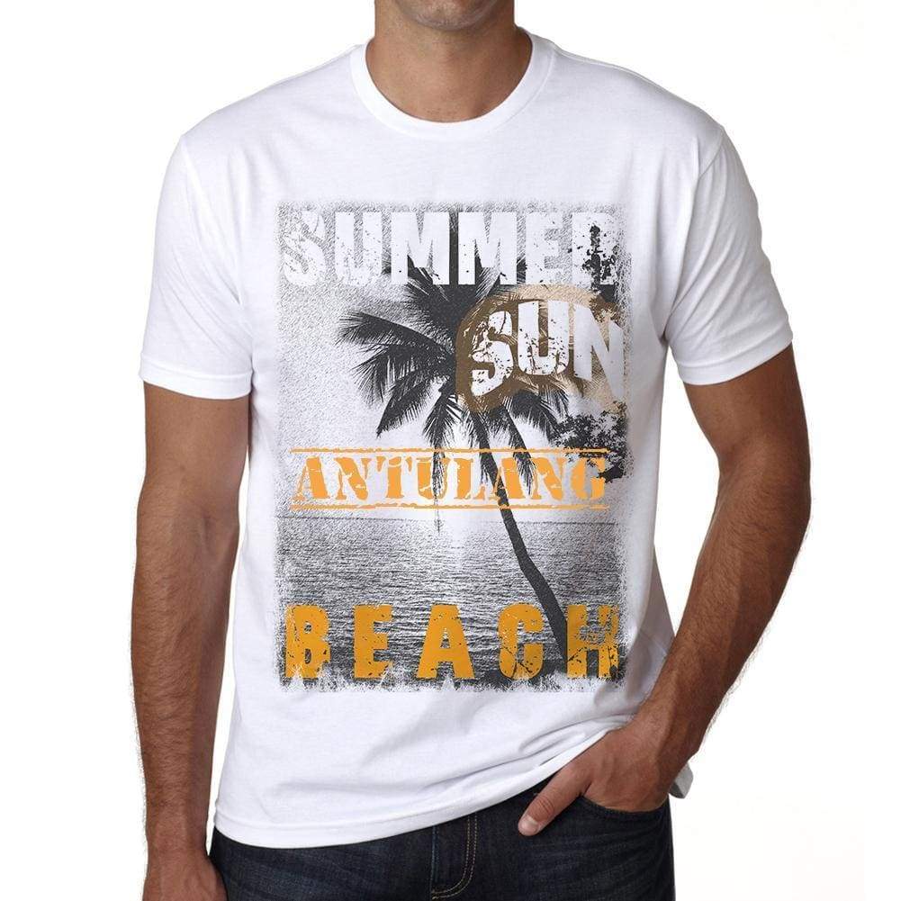 Antulang Mens Short Sleeve Round Neck T-Shirt - Casual