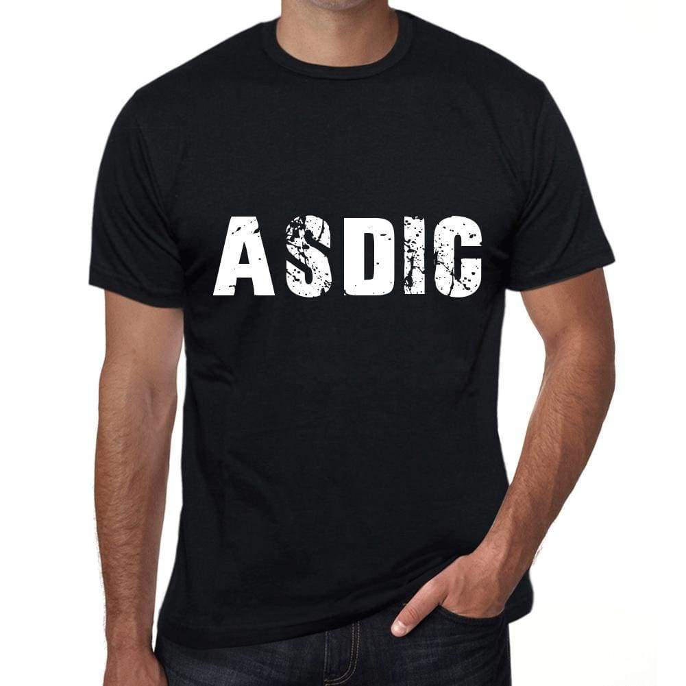Asdic Mens Retro T Shirt Black Birthday Gift 00553 - Black / Xs - Casual