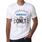 Auroral Vibes Only White Mens Short Sleeve Round Neck T-Shirt Gift T-Shirt 00296 - White / S - Casual