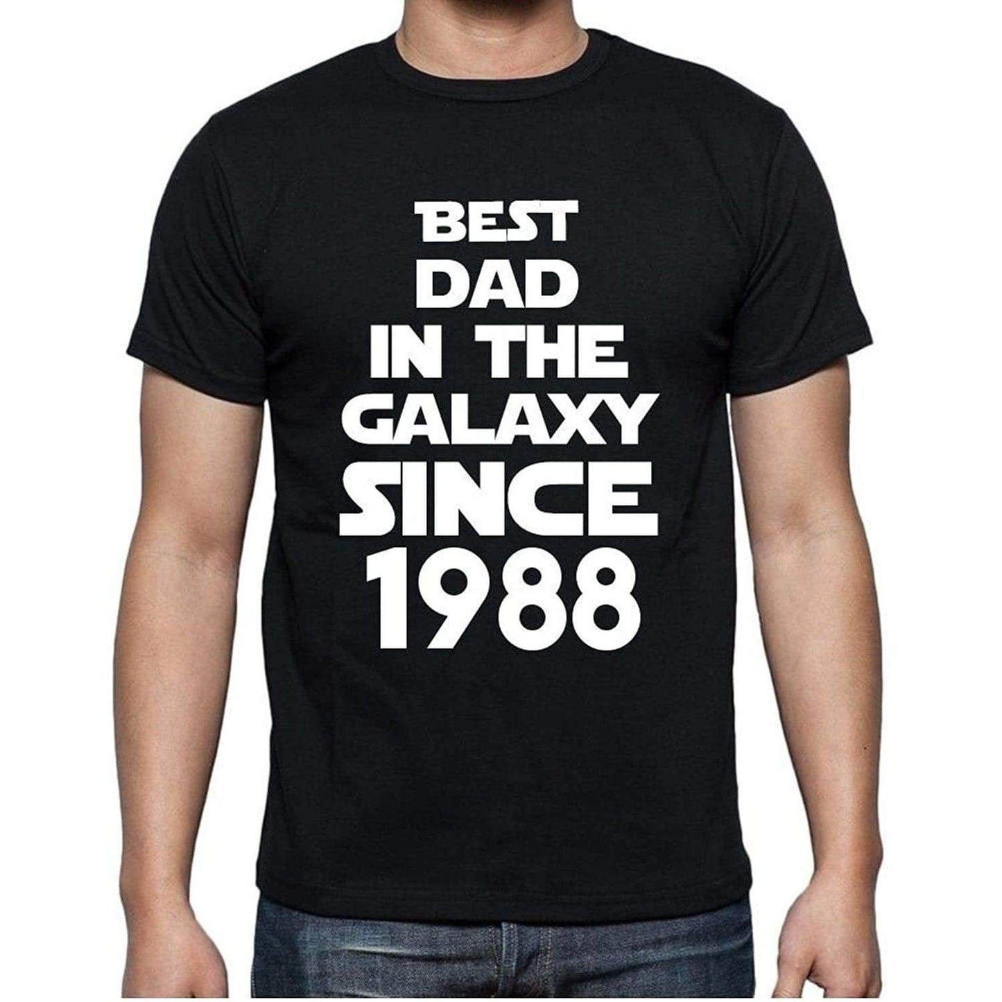 Best Dad 1988 Best Dad Mens T Shirt Black Birthday Gift 00112 - Black / Xs - Casual