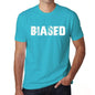 Biased Mens Short Sleeve Round Neck T-Shirt 00020 - Blue / S - Casual