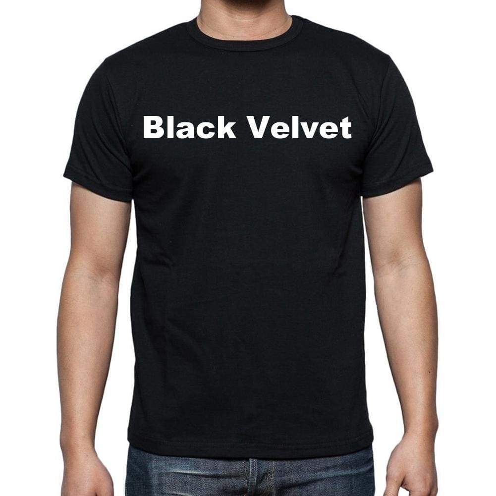 Black Velvet Mens Short Sleeve Round Neck T-Shirt - Casual